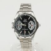 Relógio de Pulso com Data (Prata)-Pulseira de liga-Mecanico