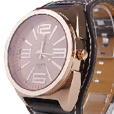Relógio Quartz Bracelete Unisex Pulseira de Couro