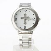 Relogio unisex cruz - analógico de pulseira de liga